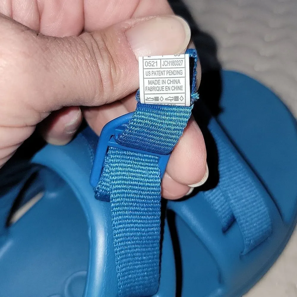 New Chaco Chillos Light Blue Adjustable Strap Performance Sport Sandals Size 2